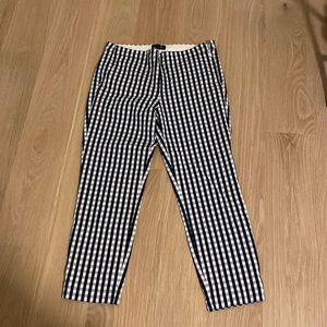 Spring ‘18 J.Crew Retail Martie Gingham Bi-Stretch Ankle Pamts